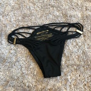 XS PINK BY VICTORIAS SECRET STRAPPY BIKINI BOTTOM
